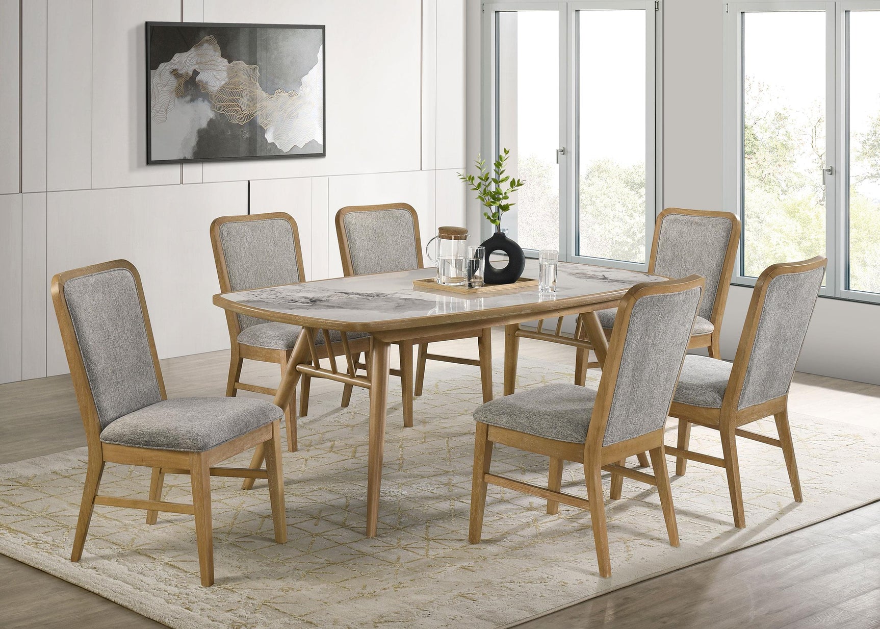 Croyden Dining Side Chair Weathered Natural (Set of 2)