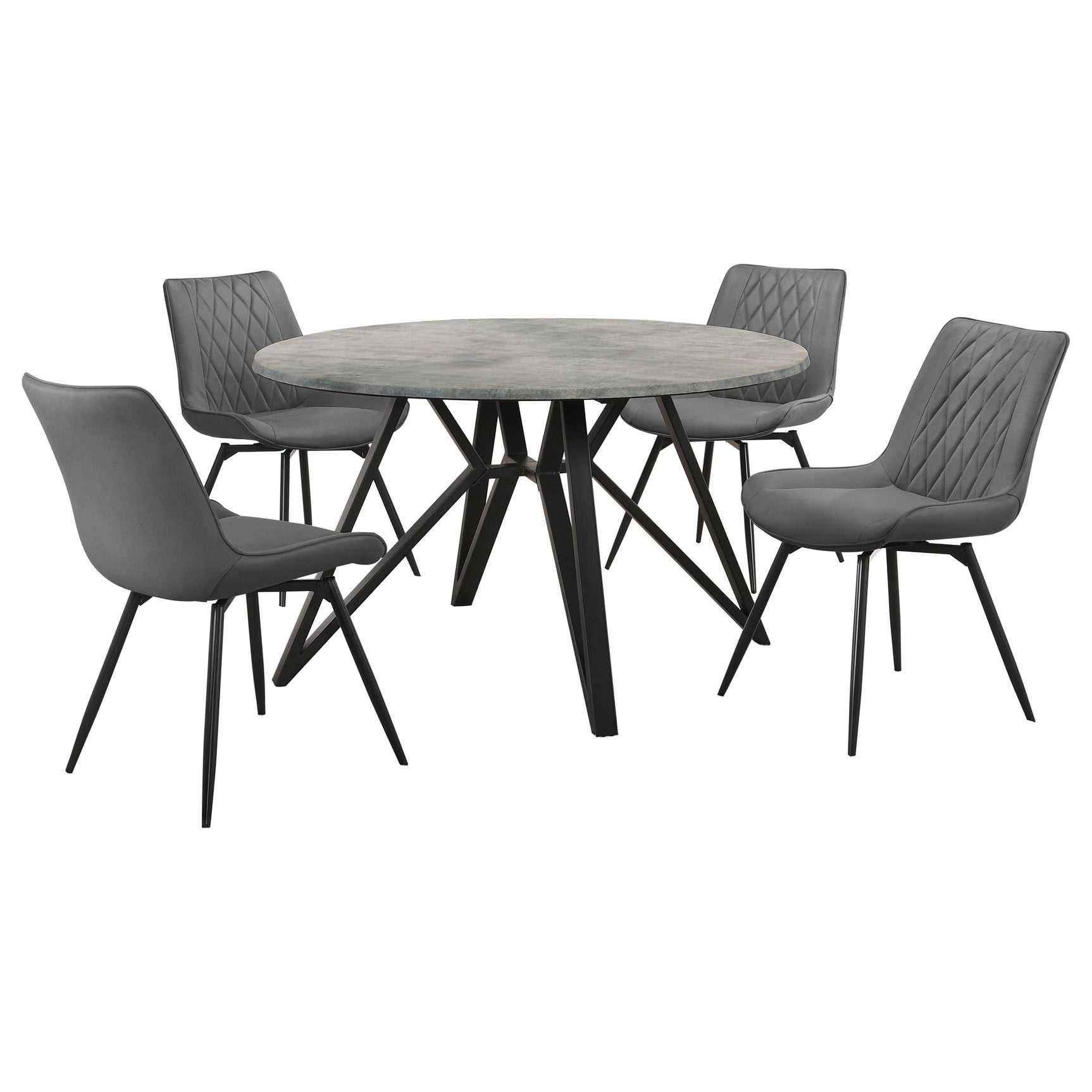 Neil Gray Round Dining Room Set Concrete