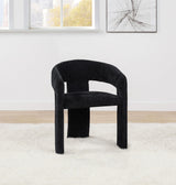 Carlow Upholstered Dining Arm Chair Black (Set of 2)