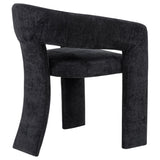 Carlow Upholstered Dining Arm Chair Black (Set of 2)