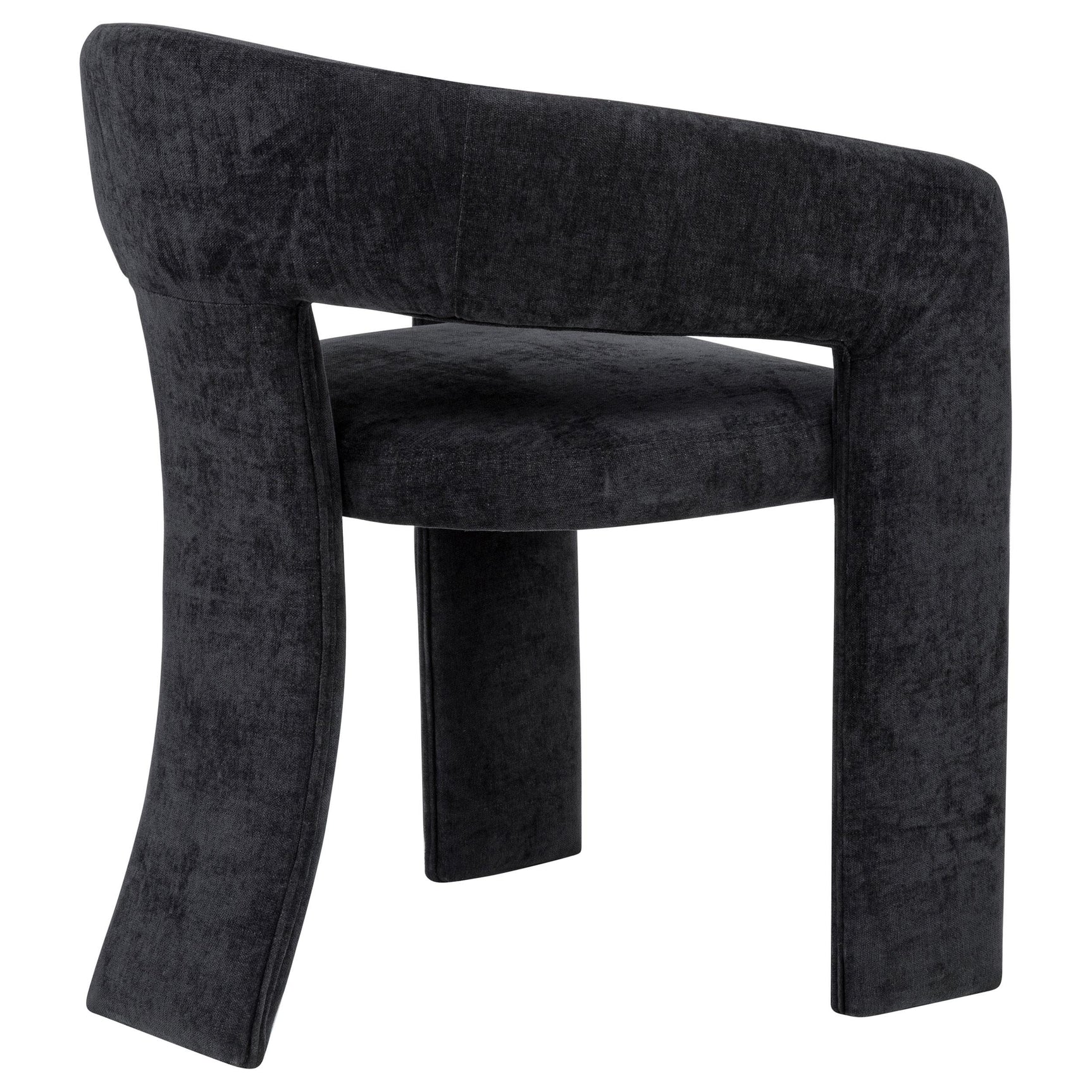 Carlow Upholstered Dining Arm Chair Black (Set of 2)