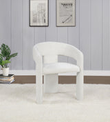 Carlow Upholstered Dining Arm Chair White (Set of 2)