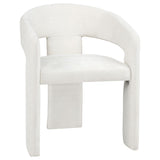 Carlow Upholstered Dining Arm Chair White (Set of 2)