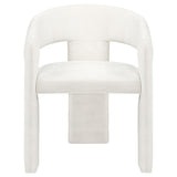 Carlow Upholstered Dining Arm Chair White (Set of 2)