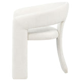 Carlow Upholstered Dining Arm Chair White (Set of 2)
