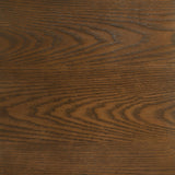 Franklin 54-inch Round Wood Pedestal Base Dining Table Dark Brown