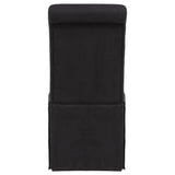 Shawna Upholstered Skirted Side Chair Black (Set of 2)