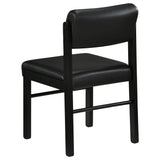 Kehoe Upholstered Dining Side Chair Black (Set of 2)