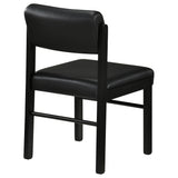 Kehoe Upholstered Dining Side Chair Black (Set of 2)