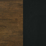 Kehoe Upholstered Dining Side Chair Black and Walnut (Set of 2)