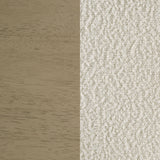 Kehoe Upholstered Dining Side Chair Cream and Natural Oak (Set of 2)