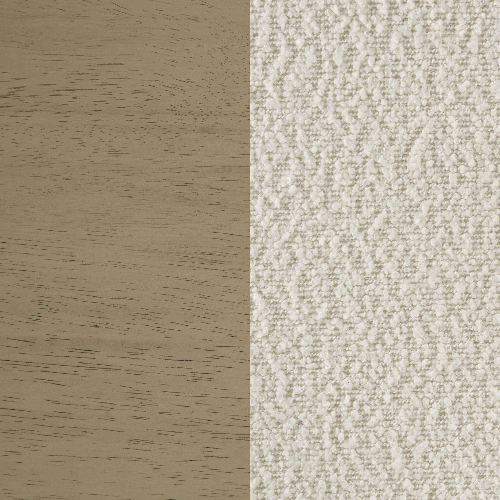 Kehoe Upholstered Dining Side Chair Cream and Natural Oak (Set of 2)