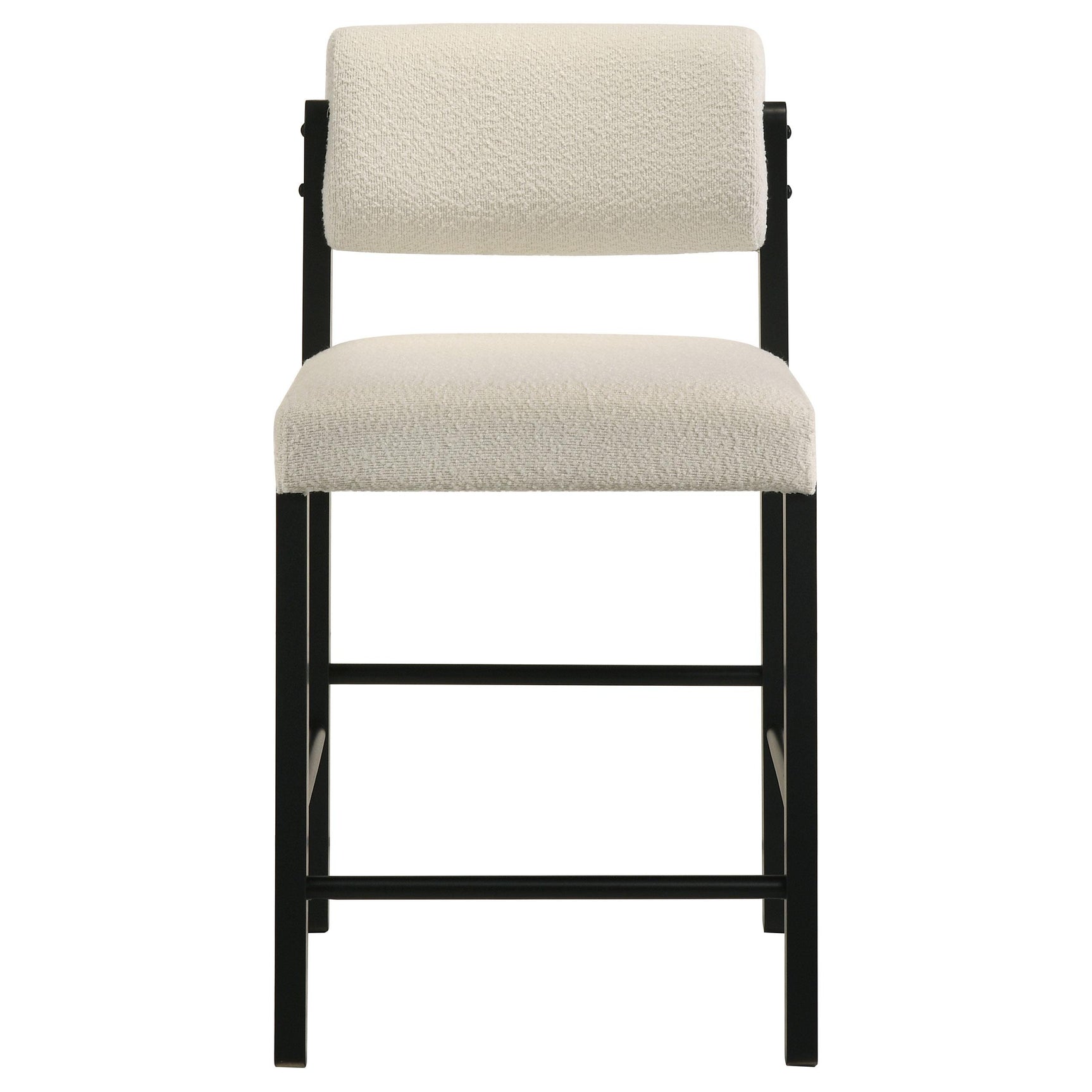 Kehoe Upholstered Counter Height Chair Cream and Black (Set of 2)