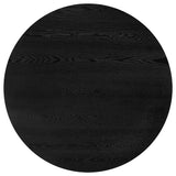 Strouse 47-inch Round Wood Dining Room Table Black