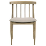 Cullen Dining Side Chair Upholstered Seat Natural Oak (Set of 2)