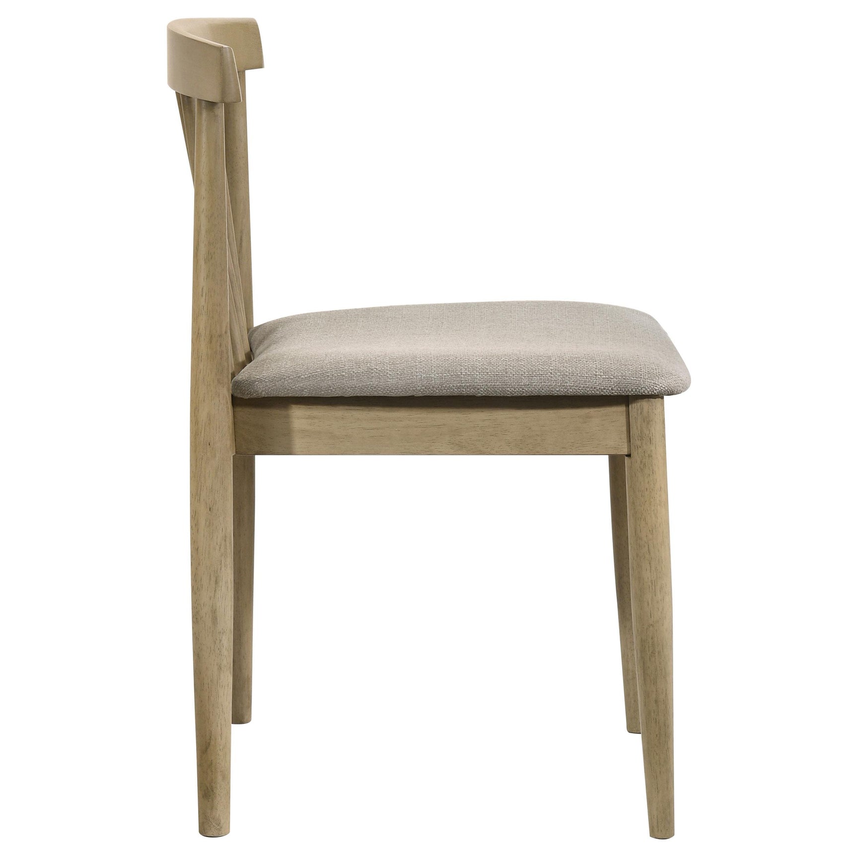 Cullen Dining Side Chair Upholstered Seat Natural Oak (Set of 2)