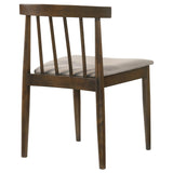 Cullen Dining Side Chair Upholstered Seat Dark Walnut (Set of 2)