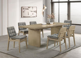 Decker 82-inch Rectangular Wood Dining Table Natural Oak