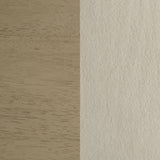 Redbridge Velvet Upholstered Side Chair Cream and Natural Oak (Set of 2)
