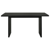 Decker 70-inch Rectangular Wood Counter Height Dining Table Black