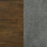 Redbridge Velvet Upholstered Side Chair Grey and Walnut (Set of 2)