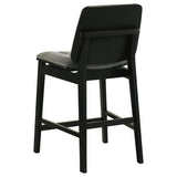 Redbridge Velvet Upholstered Counter Chair Grey and Black (Set of 2)