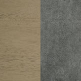 Redbridge Velvet Upholstered Counter Chair Grey and Natural Oak (Set of 2)