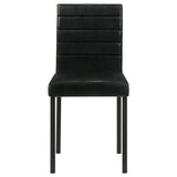Garza Upholstered Dining Side Chair Black (Set of 4)