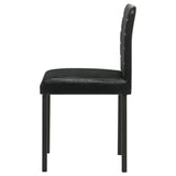 Garza Upholstered Dining Side Chair Black (Set of 4)