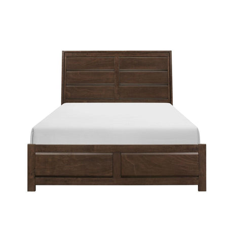 Erwan Espresso Modern Contemporary Okume Veneer, Wood And Engineered Wood King Bed - Ella Furniture