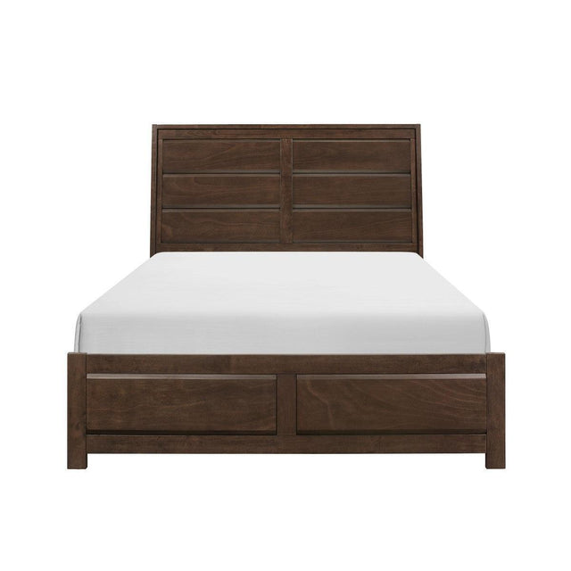 Erwan Espresso Modern Contemporary Okume Veneer, Wood And Engineered Wood King Bed - Ella Furniture