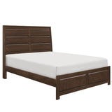 Erwan Espresso Modern Contemporary Okume Veneer, Wood And Engineered Wood King Bed - Ella Furniture
