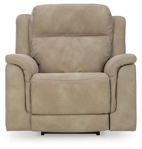 Next-Gen Durapella Sand Microfiber Power Recliner — front view
