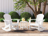 Sundown Treasure White 2 Outdoor Chairs with End Table — product view