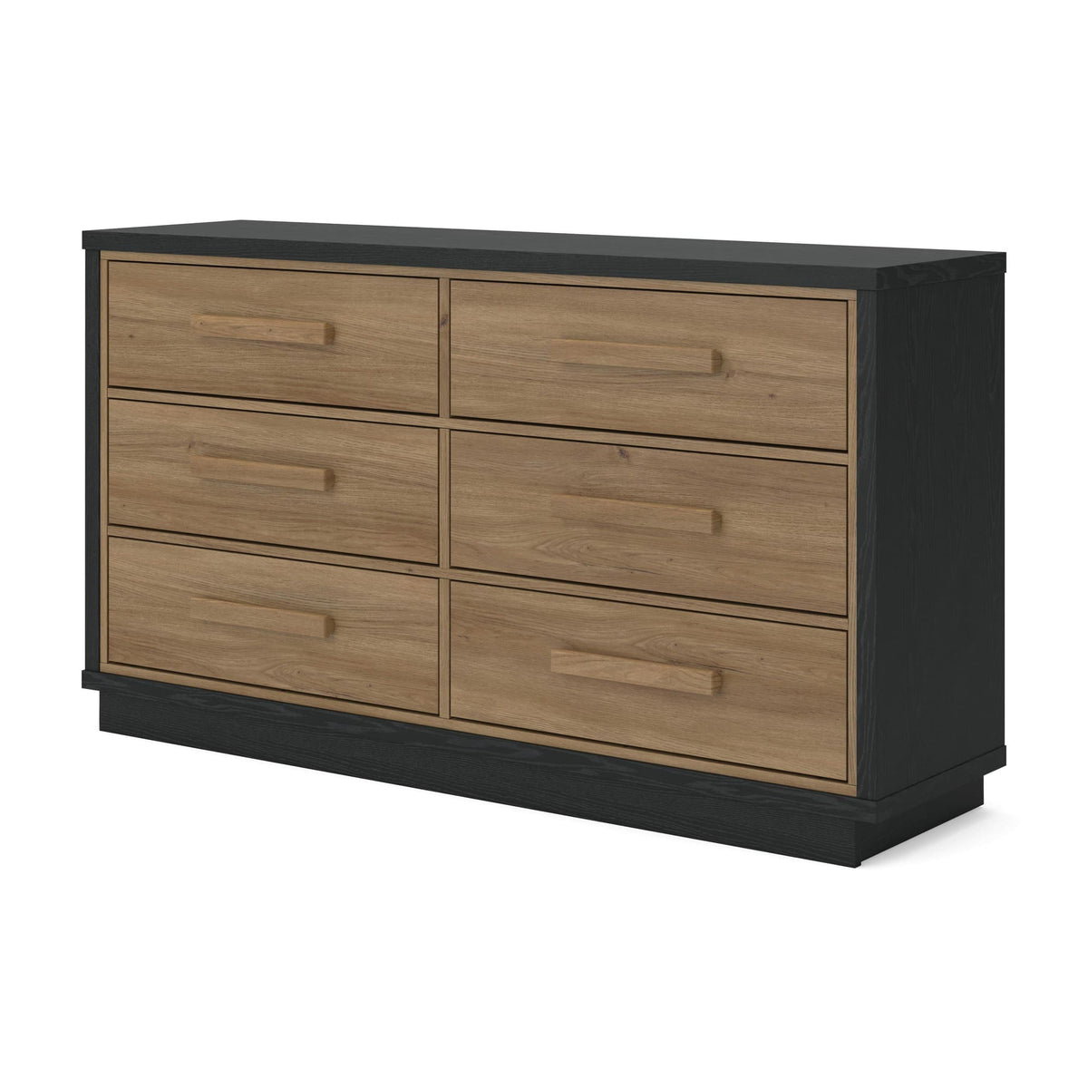 Kozmour Black/Brown Dresser — angled view