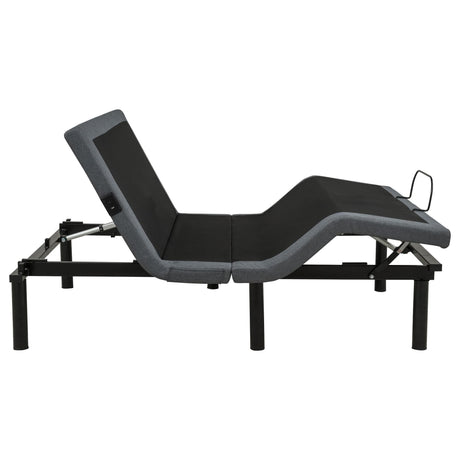 Weston Full Dual-Motor Massage Adjustable Bed Base in Black and Grey — product image 7