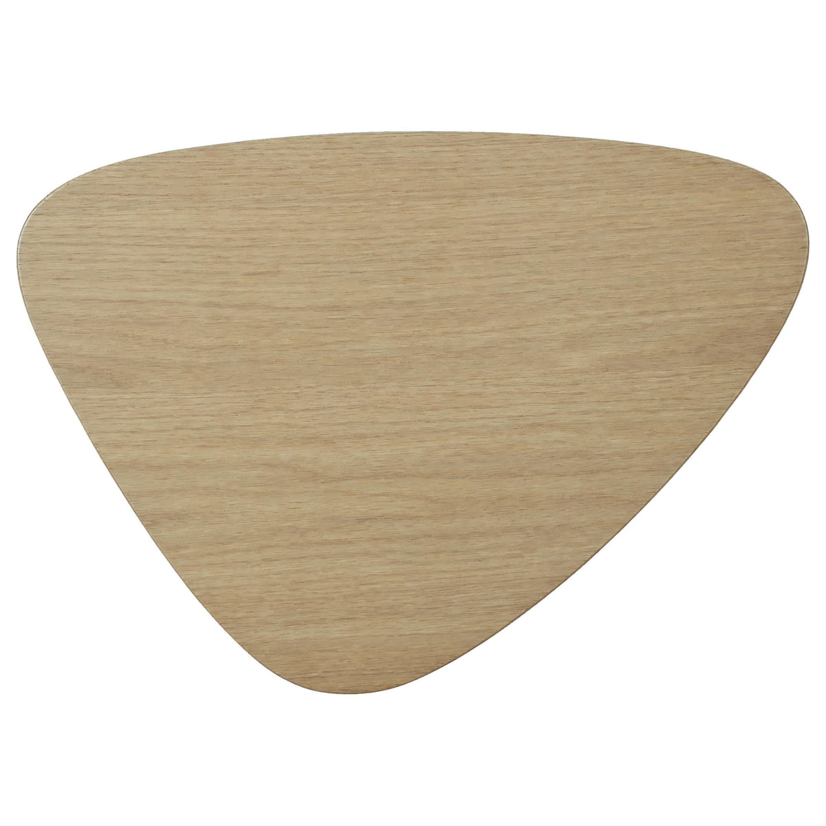 Arjona Contemporary Triangular End Table with Oak Veneer Honey Oak — product image 5