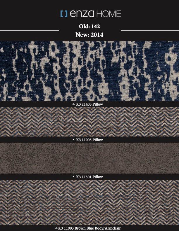 Brera Brown/blue 3-Seater Sofa Bed With Storage - Ella Furniture