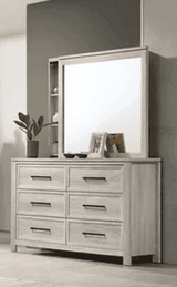 Mariana Whitewash Panel Bedroom Set