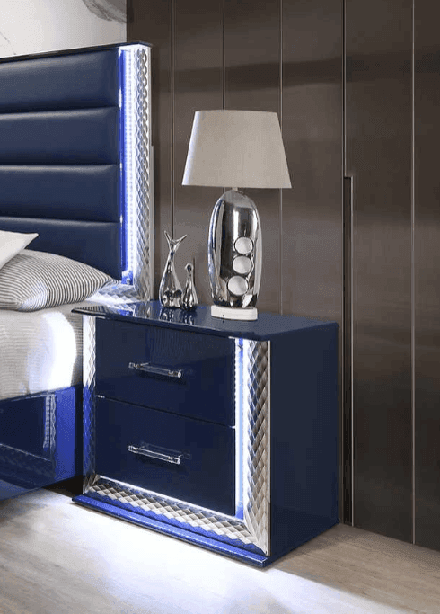 Aya Blue Nightstand