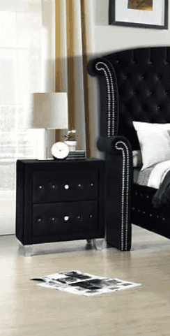 Sofia Black Nightstand