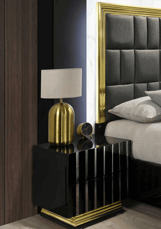 Lila Black Nightstand
