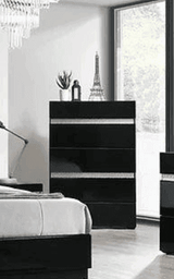 San Marino Black 5-Drawers Chest