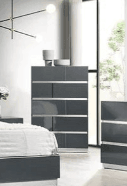 Verona Gray 5-Drawers Chest