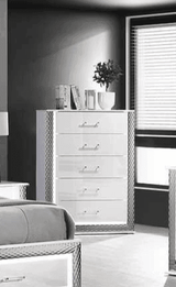 Dina White LED Chest