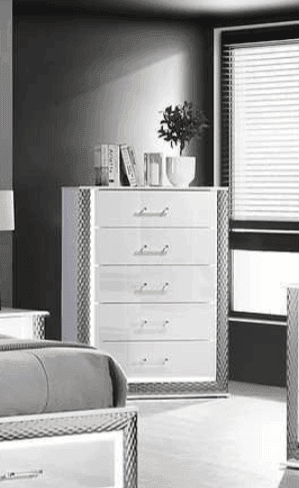 Dina White LED Chest