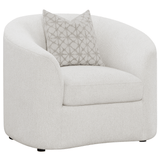 Rainn Latte Upholstered Tight Back Accent Chair