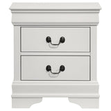 LOUIS PHILIPPE Louis Philippe 2-drawer Nightstand Bedide Table White 202442