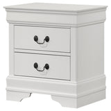 LOUIS PHILIPPE Louis Philippe 2-drawer Nightstand Bedide Table White 202442