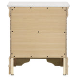 LOUIS PHILIPPE Louis Philippe 2-drawer Nightstand Bedide Table White 202442
